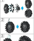 Plug And Play Drop In Engine Detail Set For Ju 52 Model Aircraft In One Forty Eight Scale Three D Printed Parts For Revell Monogram Kit Adds Realistic Engine Detailing To Your Junkers Ju 52 Build shown with assembly steps.