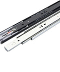 Full Extension Drawer Slides With No Squeak Glide, Three Section Full Extend, Rebound Damping For Smooth Open, 14 Inch Length