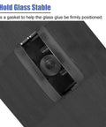 Heavy Duty Floor Standing Glass Railing Posts Built Tough Stainless Steel Handrail System For Stairs And Decks Top Notch Brushed Finish gasket detail