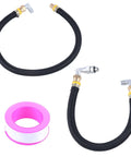 Premium Fuel Line Kit For 6.9L 7.3L IDI Diesel Ford E250 Econoline E350 And F250 F350 Trucks From 1988 To 1994 Full Pipeline Assembly With Lift Pump Connections black hose with metal fittings and PTFE tape