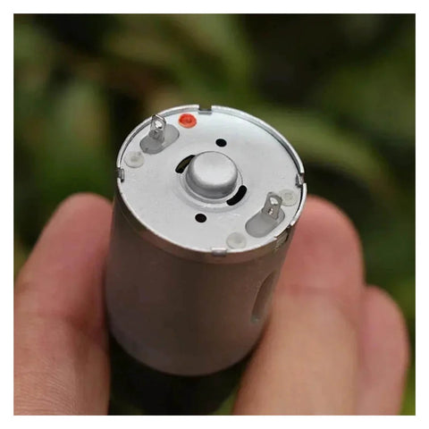 Top view of Beefy 24mm 370 Planetary Gearbox With Full Metal Gears And Electronic Starter DC 12V Operation At 30 RPM High Torque Gear Drive