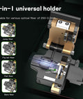 Beast Mode Fiber Optic Cleaver With Built In Waste Bin And Dual Fixtures 23 Cleaving Spots for 0.25mm to 3.0mm fibers