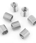 Stainless Steel M8 Helicoil Threaded Inserts Kit, 1.25 Pitch, 2D Length, 100 Pieces, Heavy Duty Thread Repair For Aluminum And Magnesium