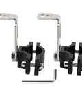 Ride Ready Two Piece Adjustable Light Bar Mounting Brackets for 18-29mm Auxiliary Spotlight Light Aluminum Tube Clamp Holder