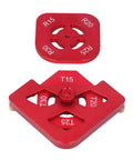 Heavy Duty Aluminum Router Template And Round Corner Radius Jig Tool Set Kit For Woodworking precision radius plates.
