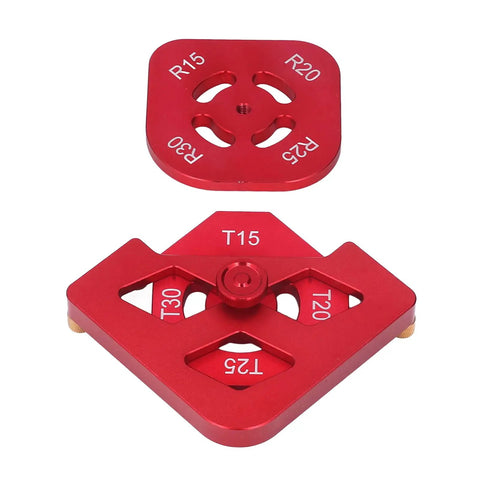 Heavy Duty Aluminum Router Template And Round Corner Radius Jig Tool Set Kit For Woodworking precision radius plates.