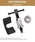 Disc Brake Caliper Piston Rewind Tool DIY Friendly Wind Back Tool Set For Left And Right Hand Threaded Calipers, components shown.