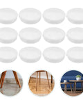 160 Piece Heavy Duty Patio Furniture Glides With Tough As Nails Chair Leg Caps Weather Resistant foot pads arranged in rows.