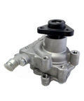 Heavy Duty Power Steering Pump For Porsche Cayenne V8 2002 To 2007 showing silver metal construction and top mount.
