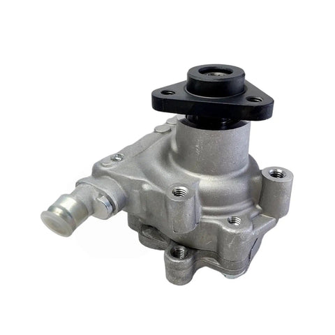 Heavy Duty Power Steering Pump For Porsche Cayenne V8 2002 To 2007 showing silver metal construction and top mount.