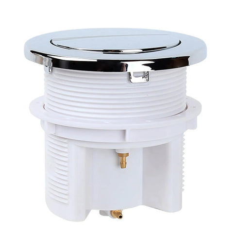 Beefed-Up Double Drain Pneumatic Toilet Valve Kit High Efficiency Low Maintenance Flush Valve With Ergonomic Button Durable ABS Construction Erosion-Resistant Drain Gate For Powerful Water Release At Home And In Industrial Facilities, ABS, 66-75 mm
