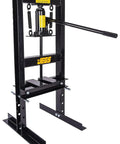 Beefed Up 6 Ton Hydraulic Shop Press With Lever Action Bench Top Design 18 Inch Working Range Includes 2 Press Plates Open Frame