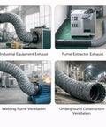 Flexible 125mm Diameter Air Duct Hose For Laser Engravers, 10m Length Smoke Exhaust Ventilation Duct And Exhaust Tube in use
