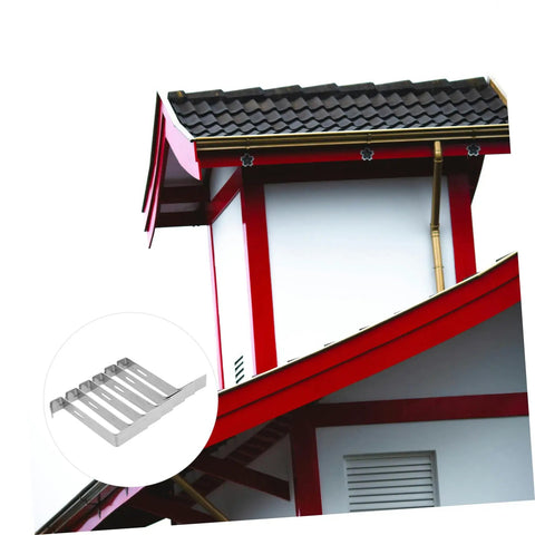 Roof with tile clips, featuring 15Pcs Heavy Duty Non Slip Roof Tile Clips Kit For Quick Tile Replacement And Secure Fixing Roofing Accessories.