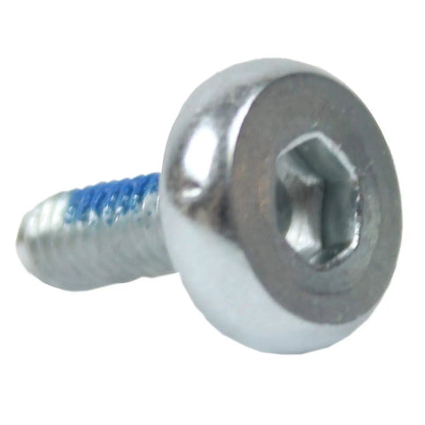 Close-up of a metal bolt from Eight Pack Inline Skate Axles 6mm Replacement Hardware Kit for Most Skates, Includes 30mm and 33mm Axles