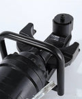 Close-up of AOXHUGB Portable Electric Rebar Bender Machine with hydraulic threaded copper clamp head ready for professional jobs.