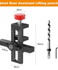 Cabinet Door Mounting Jig With Quick Edge Positioner For Frameless And Face Frame Cabinets Pro Grade Aluminum Hardware Tool