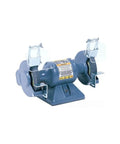 Heavy Duty 7 Inch Two Speed Bench Grinder Decked Out With Deluxe Precision Wheels for efficient steel grinding tasks.