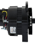 Side view of Premium 12V Marine Alternator 90A With External Fan And Internal Regulator 1 Inch Mount 3 Ear Self Excited USA Assembled