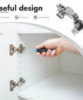 Installing soft close 45 degree cabinet door hinges for corner cabinets Balacoo heavy duty metal wardrobe hinges with damping