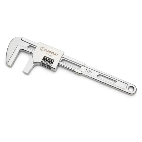 11 Inch Automotive Wrench With Big Jaw Capacity And Slim Head For Tight Spots Smooth Jaws Will Not Mar Chrome Or Brass Fittings
