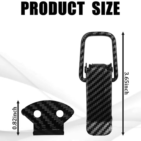 Large Quick Swap Bumper Clips Two Pack Delivers Rock Solid Spring Loaded Fasteners For Front And Rear Panels No Sweat Tool Free Install Heavy Duty Security Hook Hasps, size dimensions shown.