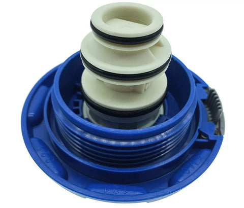 Heavy Duty Coolant Expansion Tank Cap For Audi A4 A5 A6 A7 A8L S4 S5 Q5 Q7 Q8 RS4 RS5 VW Touareg Porsche Direct Fit Replacement Surge Tank Cap 4M0121321J 4M0121321K showing top view