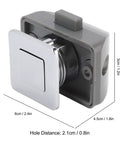 Push Button Cabinet Latch With Handle Keyless Zinc Alloy Lock For RV Drawers And Cupboards No Key Needed Durable ABS Door Latch