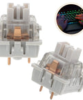 10 Piece Linear Mechanical Keyboard Switches Featuring Three Legged Design And Anti Wear Build Crafted From Sturdy Abs And Metal for gaming and typing.