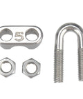 Stainless Steel Wire Rope Cable Clip Clamp M5 3 16th Inch Set Of 20 Durable Waterproof Fasteners With Anti Slip Groove