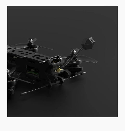 Albatross V2 2 Pack 5.8GHz FPV Antenna RHCP SMA 3dBi 90mm on FPV racing drone, hexagon body and right angle mount
