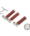 Must Have Electromagnetic Induction Coil Kit for Physics Labs includes coils, electric bell, hook; durable steel and copper construction