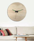 Quartz Clock Movement Kit For Repair And Replacement With Short Shaft wall clock on wooden surface above sofa and table