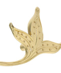 Brass leaf drawer pulls for cabinets and wardrobes, vintage kitchen cupboard hardware, dresser knob set, old school charm