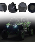 Hub Center Caps For Teryx KRX 1000 UTV Black Dust Finish 4 Pack Replacement 11065-1341 Fits 2020 2021 2022 2023 2024 Models