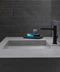 High Arc Matte Black Lavatory Faucet With 1 Or 3 Hole Install, Includes Escutcheon And Pop Up Drain, Water Sense ADA Compliant