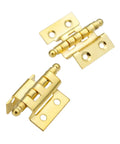 Rotating Concealed Cabinet Hinges Set, Double Fold Hinge 40mm, 8-Hole Gold Finish, heavy-duty fittings for cabinets
