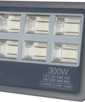 JUDYSSY 100-500W Led Flood Light Outdoor, Super Bright Led Security Light Ip66, 300W with six LED panels for high illumination.