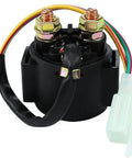 GY6 Starter Solenoid Relay For Chinese 50Cc To 250Cc ATVs Scooters Go Karts Dirt Bikes with colored wires and connector