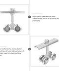 Heavy Duty Steel Sliding Door Track Roller for Industrial Doors And Cabinets, Rust Resistant, Smooth Quiet Operation, side view