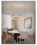 Modern Stairs Ring Ceiling Lights Led Chandelier Living Room Decoration Pendant Lamps Indoor Lighting ﻿,Decor over dining table design.