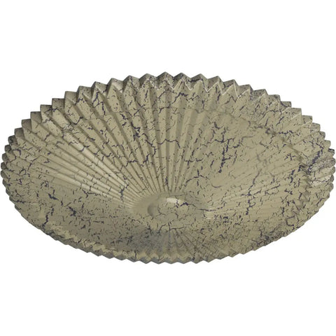 Shakur Ceiling Medallion Dope 24 Inch Diameter 3 Inch Projection 5 Inch Canopy Castle Stone Crackle Finish Hand Painted