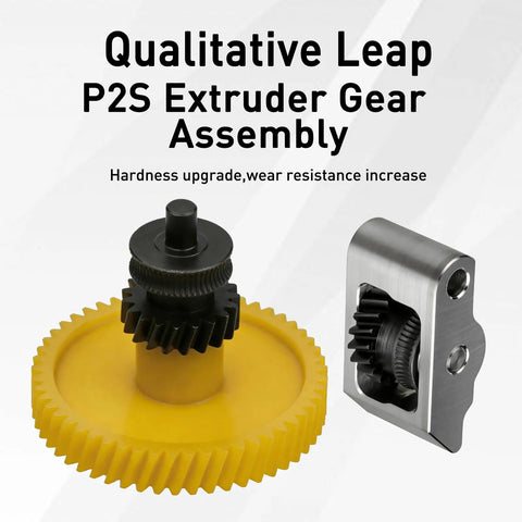 Drop In Extruder Gear Kit For Bambu Lab P2S With DLC Nano Coating And Double Helical Gear Upgrade Wear Resistant 3D Printer