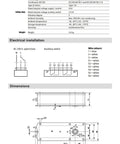 Heavy Duty 40Nm AC230V Electric Drive Valve Actuator For HVAC with installation details and dimensions for HVAC systems.