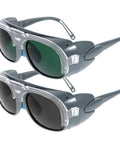 Tough As Nails Welding Goggles Pair Featuring Auto Darkening Lens And Ultra Broad View For Tradespeople Seeking Straight Up Uv Defense And Splash Proof Clarity On Daily Projects, showing dual lens and thick ABS shell.