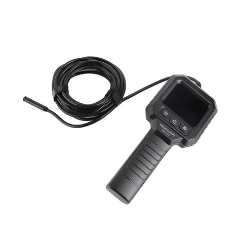 Handheld Endoscope Camera With 2.8 Inch IPS Display And Eight LEDs, Digital Borescope for plumbing checks showing monitor and flexible cable.