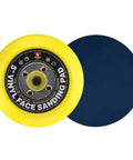 Five Inch PSA Sanding Pad Set With Blue Vinyl Backing For Orbital And Dual Action Sanders Two Pack Five Sixteenth Inch Arbor