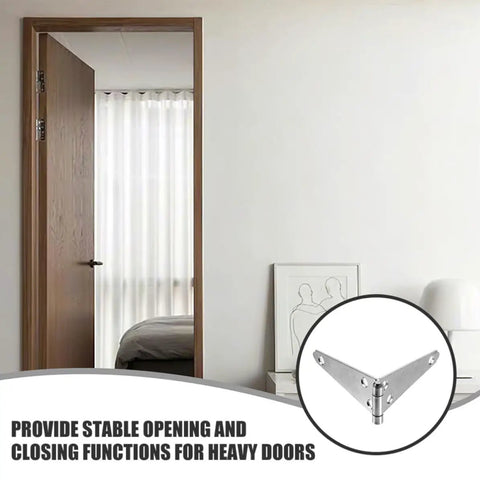 Heavy Duty 5 Inch Gate Strap Hinges Galvanized Iron 2 Piece Set With Installation Screws for heavy doors