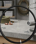 Heavy Duty Electric Drill Drain Auger Snake For Bathroom Sink And Tub Clogs Fast Hex Shank on a workbench with tools.
