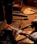 Craftsman forging Long Handle Scythe With Double Edged Aogami No 2 Steel Blade for forestry and gardening tasks
